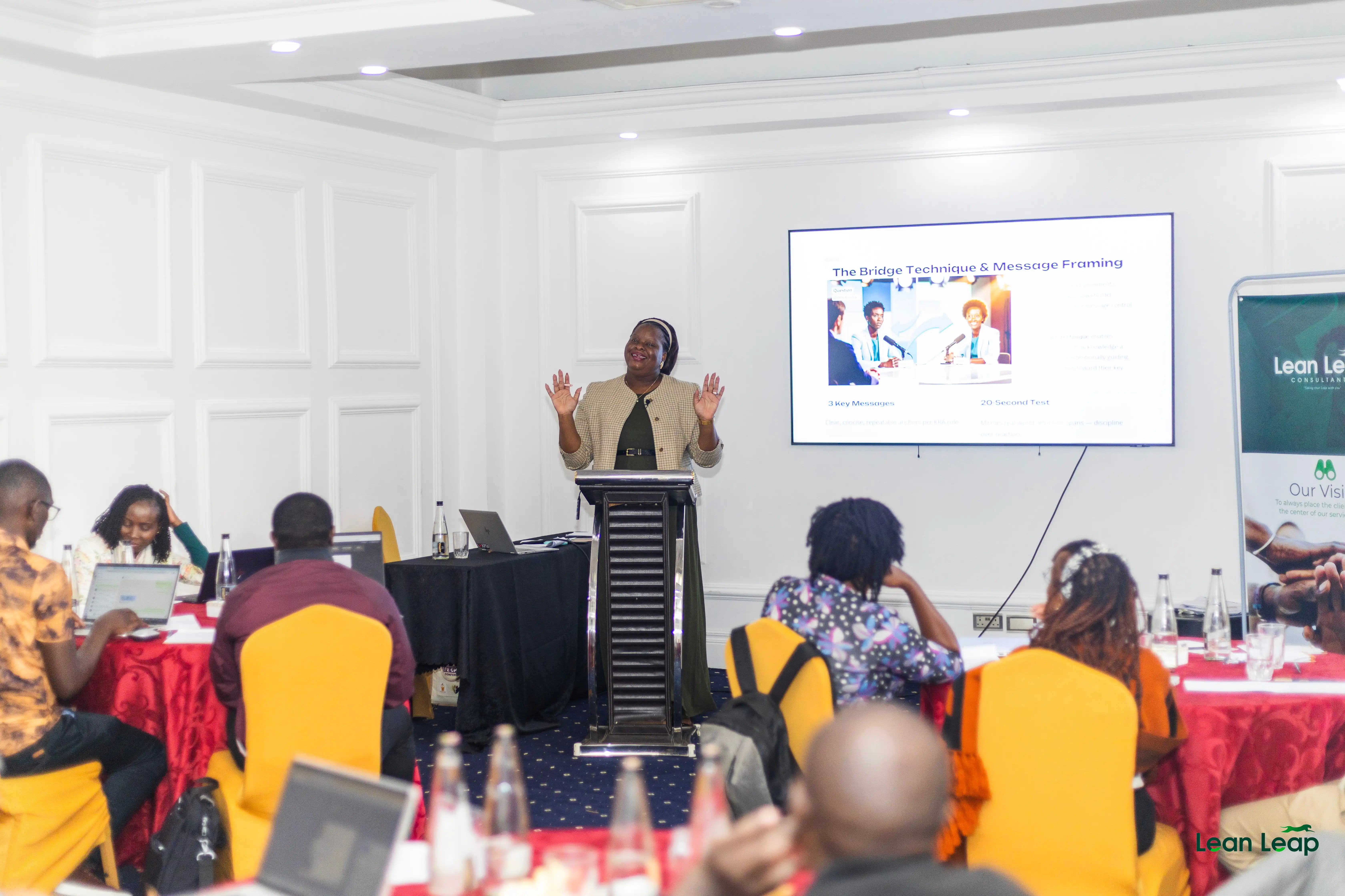Media training session in progress